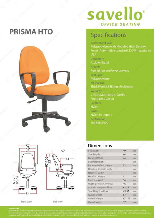 Kursi Staff Kursi Kantor Savello Prisma HT0 SAVELLO OSCARLIVING