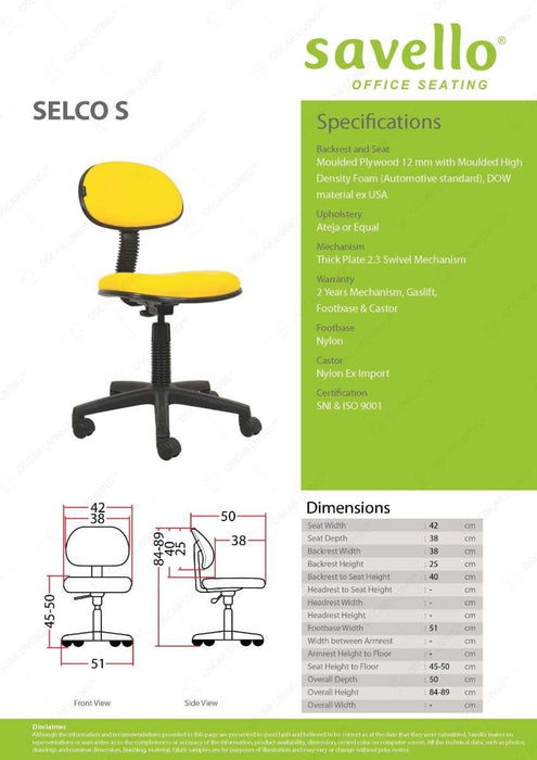 Kursi Staff Kursi Kantor Savello Selco S SAVELLO OSCARLIVING