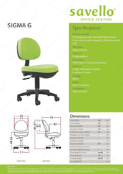 Kursi Staff Kursi Kantor Savello Sigma G SAVELLO OSCARLIVING