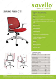 Kursi Staff Kursi Kantor Savello Sirro PRO GT1 SAVELLO OSCARLIVING