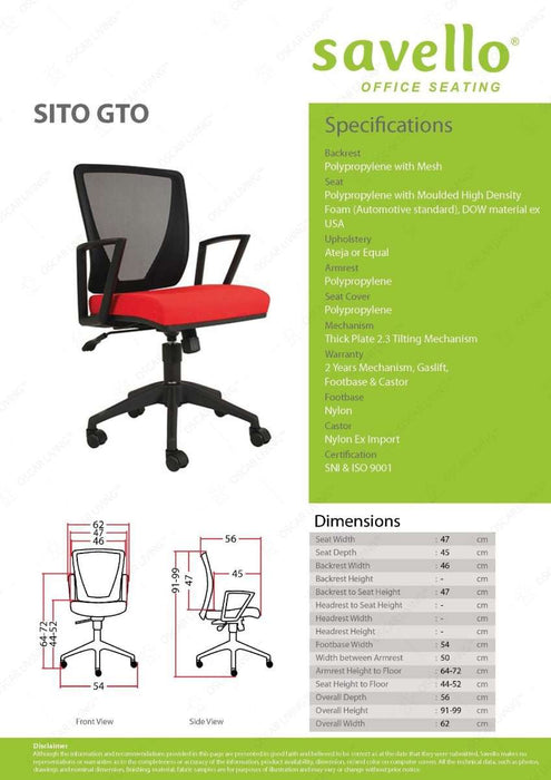 Kursi Staff Kursi Kantor Savello SITO GTO SAVELLO OSCARLIVING