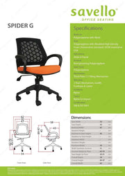 Kursi Staff Kursi Kantor Savello Spider G SAVELLO OSCARLIVING