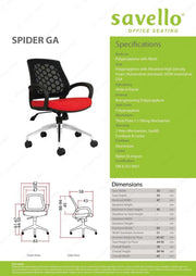 Kursi Staff Kursi Kantor Savello Spider GA SAVELLO OSCARLIVING