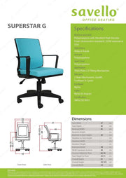 Kursi Staff Kursi Kantor Savello Superstar G SAVELLO OSCARLIVING