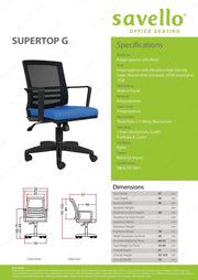 Kursi Staff Kursi Kantor Savello SUPERTOP G SAVELLO OSCARLIVING