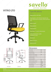 Kursi Staff Kursi Kantor Savello Vitro LT0 SAVELLO OSCARLIVING