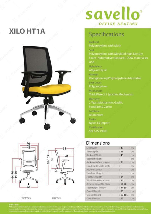 Kursi Staff Kursi Kantor Savello XILO HT1A SAVELLO OSCARLIVING