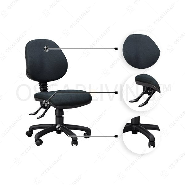 Kursi Staff Kursi Kantor Staff Minimalis Morelli Chopin 602 MB WA | Staff Office Chair MORELLI OSCARLIVING