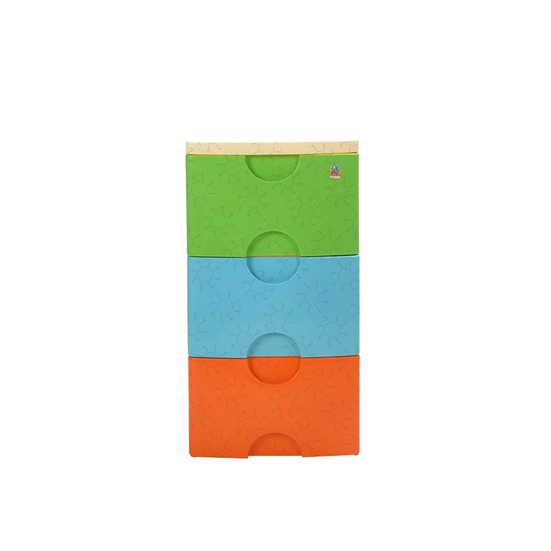 LACI PLASTIK Laci Plastik Green Leaf Prissy 7915 3 Susun GREEN LEAF OSCARLIVING
