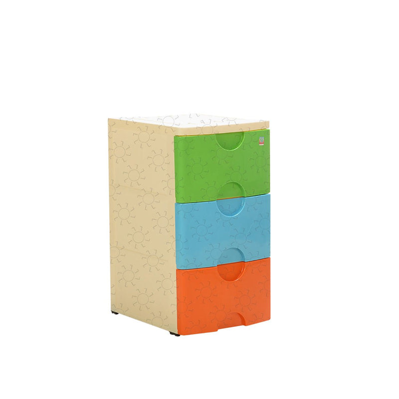 LACI PLASTIK Laci Plastik Green Leaf Prissy 7915 3 Susun GREEN LEAF OSCARLIVING
