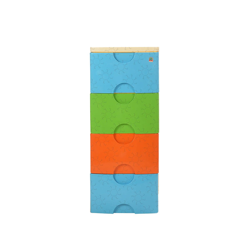 LACI PLASTIK Laci Plastik Green Leaf Prissy 7915 4 Susun GREEN LEAF OSCARLIVING