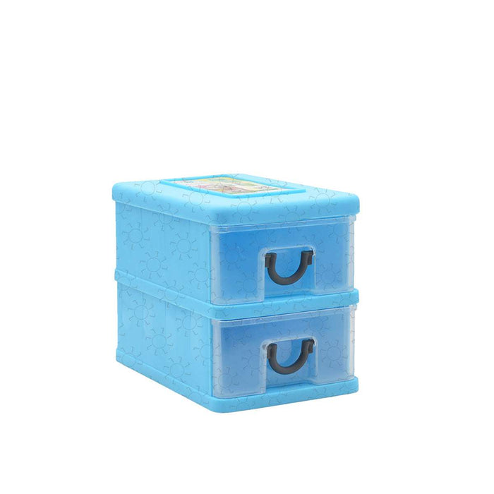 LACI PLASTIK MINI Laci Plastik Mini Green Leaf Momiji 2 Susun | Warna Random GREEN LEAF OSCARLIVING