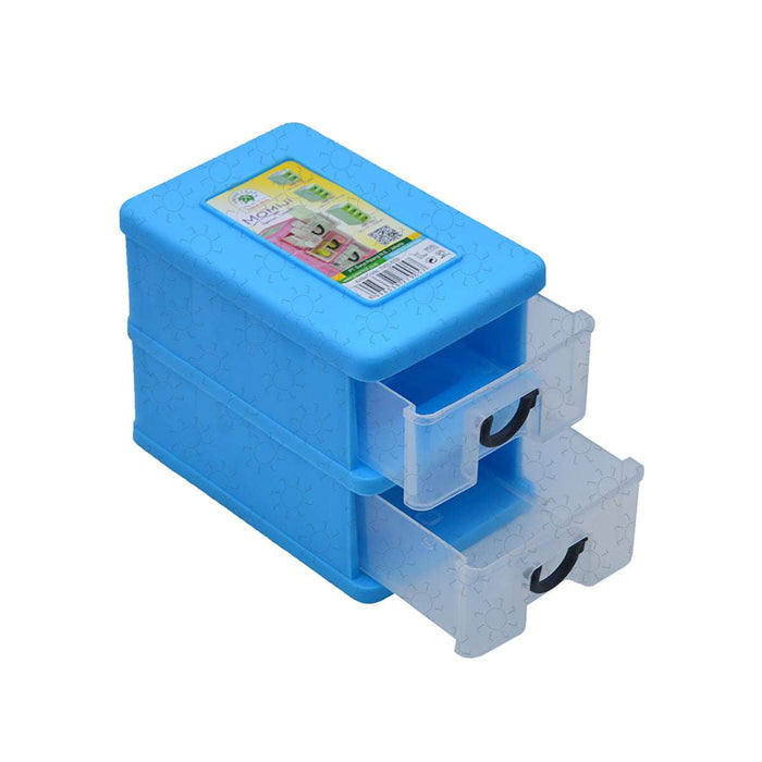 LACI PLASTIK MINI Laci Plastik Mini Green Leaf Momiji 2 Susun | Warna Random GREEN LEAF OSCARLIVING