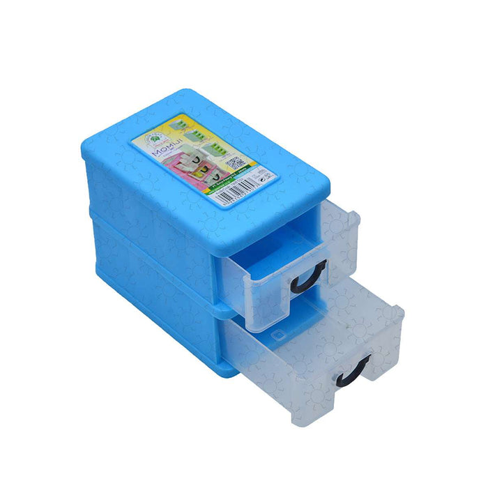 LACI PLASTIK MINI Laci Plastik Mini Green Leaf Momiji 2 Susun | Warna Random GREEN LEAF OSCARLIVING