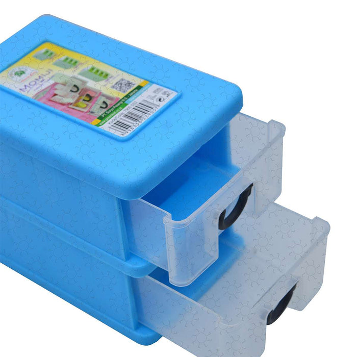 LACI PLASTIK MINI Laci Plastik Mini Green Leaf Momiji 2 Susun | Warna Random GREEN LEAF OSCARLIVING