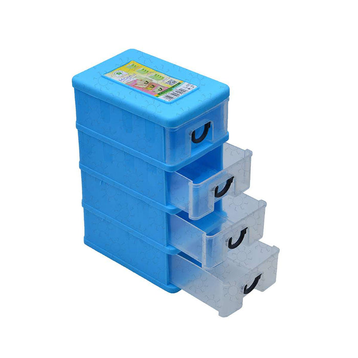 LACI PLASTIK MINI Laci Plastik Mini Green Leaf Momiji 4 Susun | Warna Random GREEN LEAF OSCARLIVING