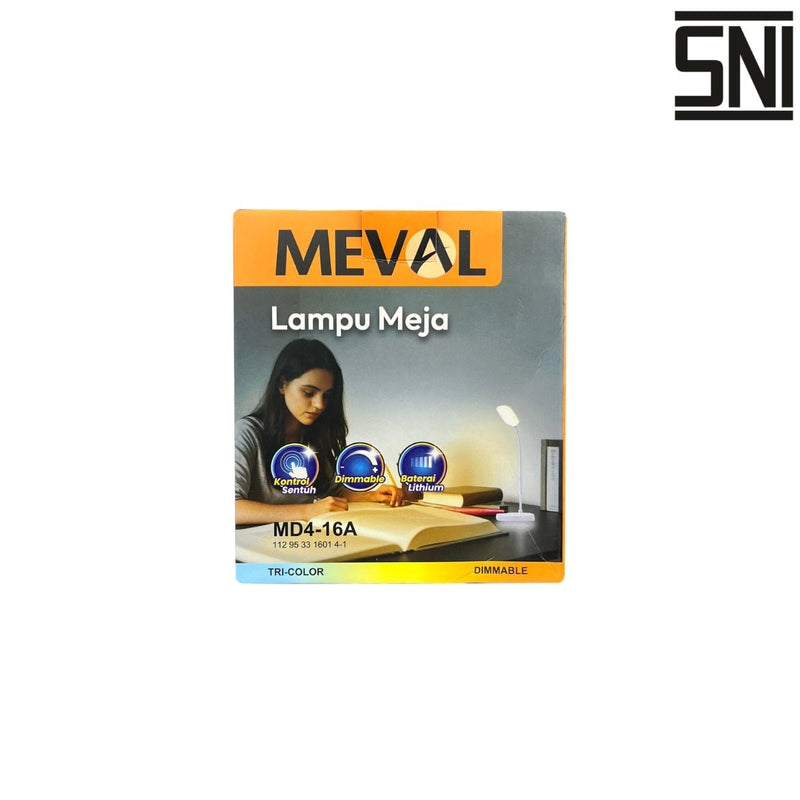 LAMPU BELAJAR Lampu Belajar Meval Desk Lamp MD4 16A 3W MEVAL OSCARLIVING
