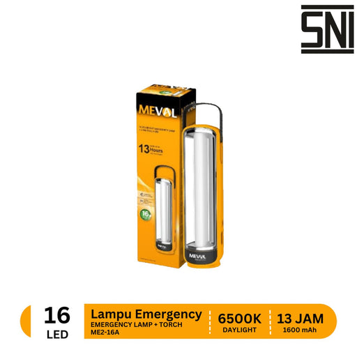 LAMPU EMERGENCY Lampu Darurat Meval Emergency Lamp ME2 16A 16W MEVAL OSCARLIVING