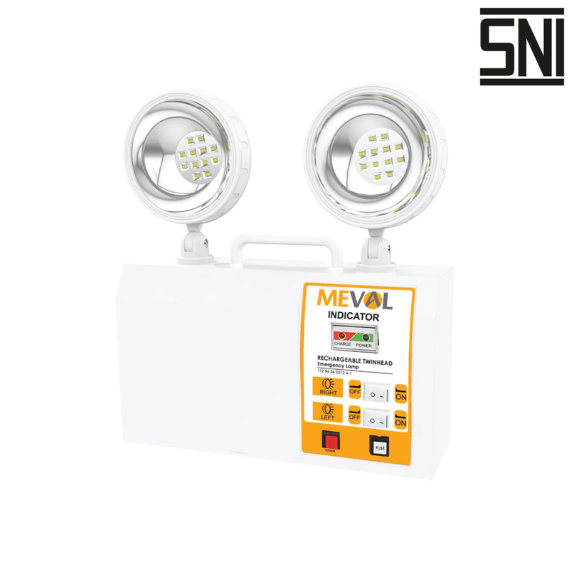 Meval Mp02 LAMPU EMERGENCY Lampu Darurat Meval Emergency Lamp MP2 - 02A MEVAL ...