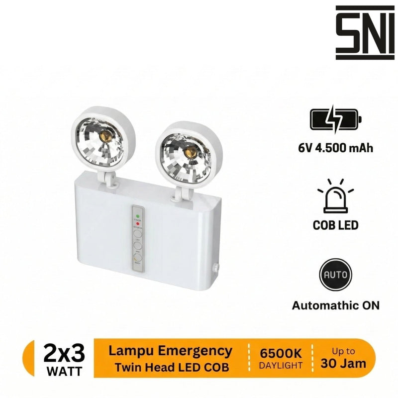 LAMPU EMERGENCY Lampu Darurat Meval Emergency Lamp MP2 - 04A MEVAL OSCARLIVING