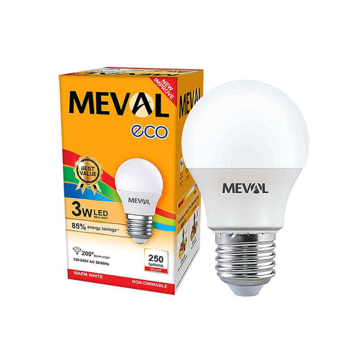 Lampu Kuning LED Bulb Meval Eco EB1 03B 3 Watt di Oscar Living dengan harga termurah