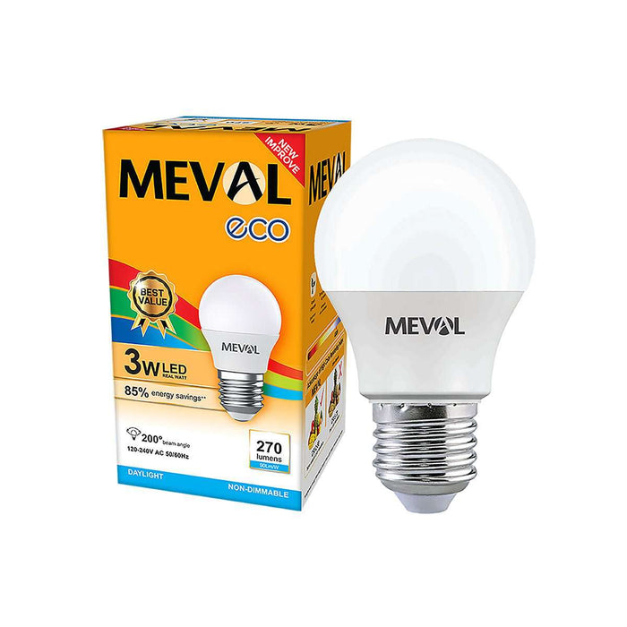 Lampu Putih LED Bulb Meval Eco EB1 03A 3 Watt di Oscar Living dengan harga termurah