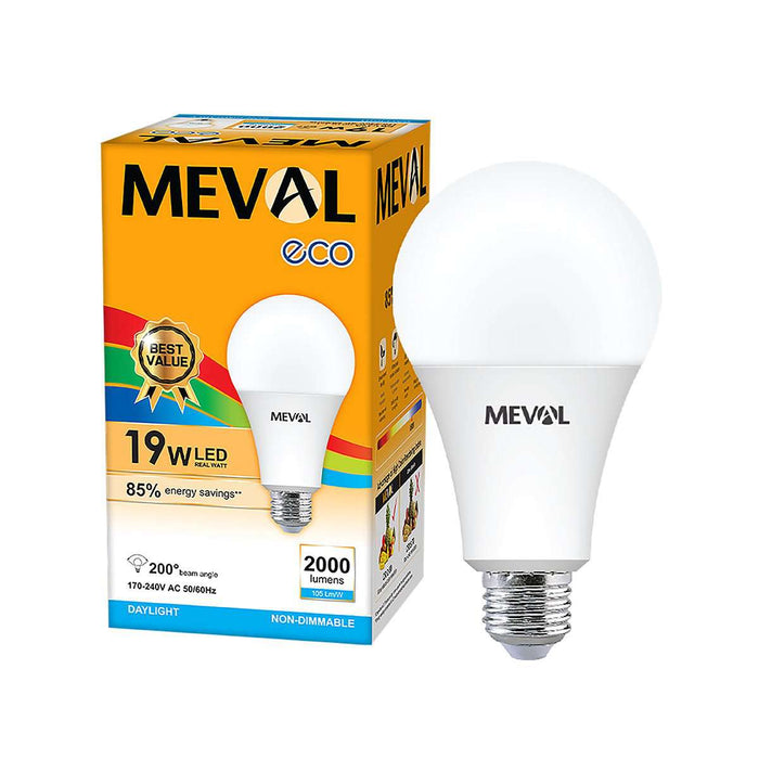 Lampu Putih LED Bulb Meval Eco EB1 19A 19 Watt di Oscar Living dengan harga termurah