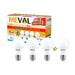 LAMPU LED Lampu Putih LED Bulb Meval Eco LV BL4 09A 9 Watt Isi 4 MEVAL OSCARLIVING