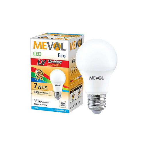 LAMPU LED Lampu Putih LED Bulb Meval Eco LV EBL 07A 7 Watt MEVAL OSCARLIVING