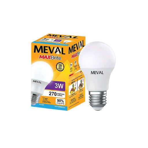 LAMPU LED Lampu Putih LED Bulb Meval Maxbrite XB1 03A 3 Watt MEVAL OSCARLIVING