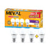 LAMPU LED Lampu Putih LED Bulb Meval Maxbrite XB4 05A 5 Watt Isi 4 MEVAL OSCARLIVING