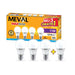 LAMPU LED Lampu Putih LED Bulb Meval Maxbrite XB4 11A 11 Watt Isi 4 MEVAL OSCARLIVING