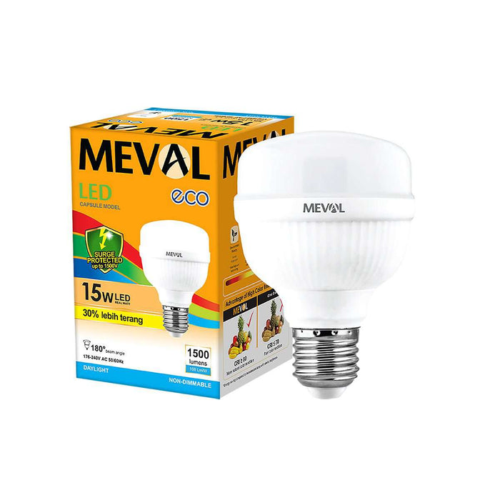 Lampu Putih LED Meval Kapsul Eco EK1 15A 15 Watt  di Oscar Living dengan harga termurah