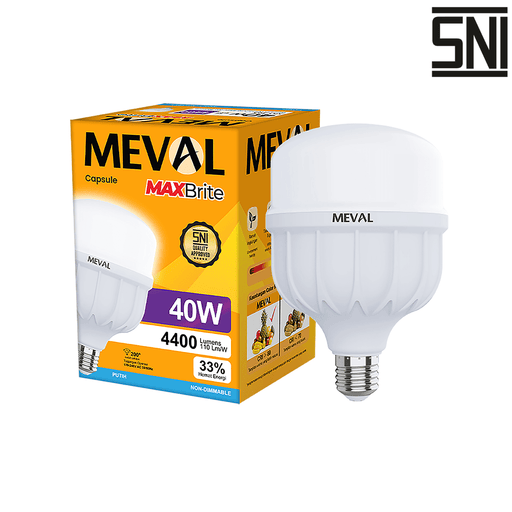LAMPU LED Lampu Putih LED Meval Kapsul Maxbrite XK1 40A 40 Watt MEVAL OSCARLIVING