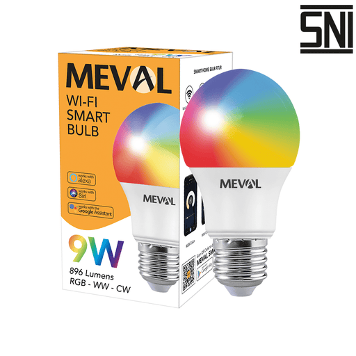 LAMPU LED Lampu Wi - Fi Smart Bohlam Meval AF9 09M 9 Watt MEVAL OSCARLIVING