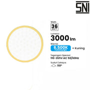 LAMPU TANAM Lampu Tanam Meval Downlight LED Dual Color ECO ED1 36B 36W MEVAL OSCARLIVING