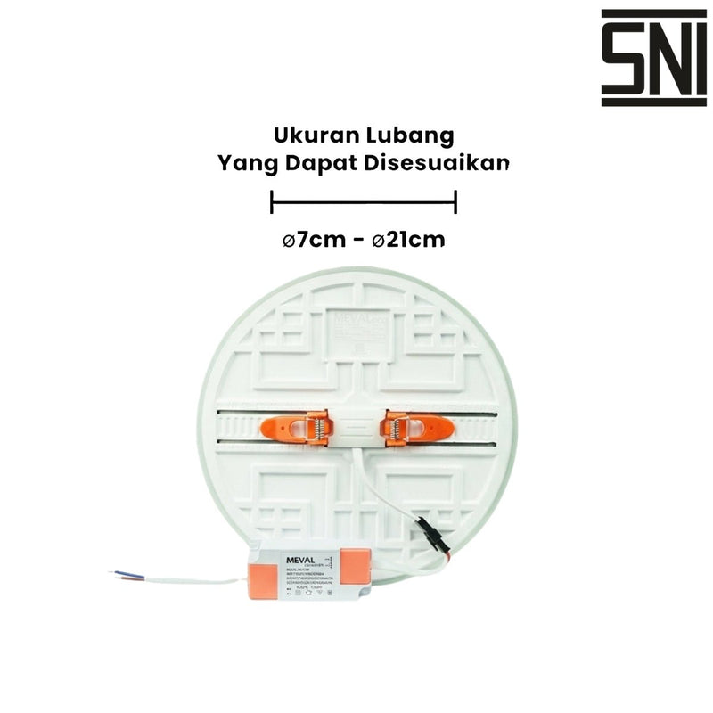 LAMPU TANAM Lampu Tanam Meval Downlight LED Dual Color ECO ED1 36B 36W MEVAL OSCARLIVING