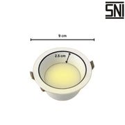 LAMPU TANAM Lampu Tanam Meval LED Downlight Anti Glare AD2 06A 6W MEVAL OSCARLIVING