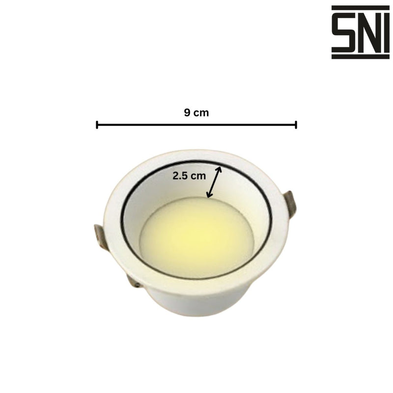 LAMPU TANAM Lampu Tanam Meval LED Downlight Anti Glare AD2 06A 6W MEVAL OSCARLIVING