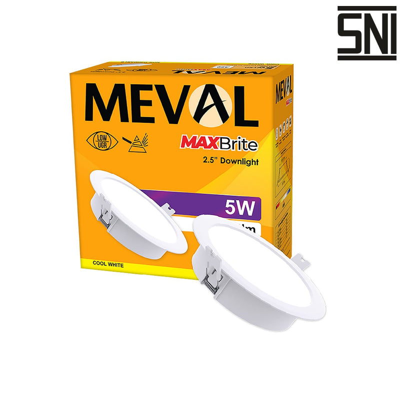 LAMPU TANAM Lampu Tanam Meval LED Downlight Maxbrite XR1 05D 5W MEVAL OSCARLIVING