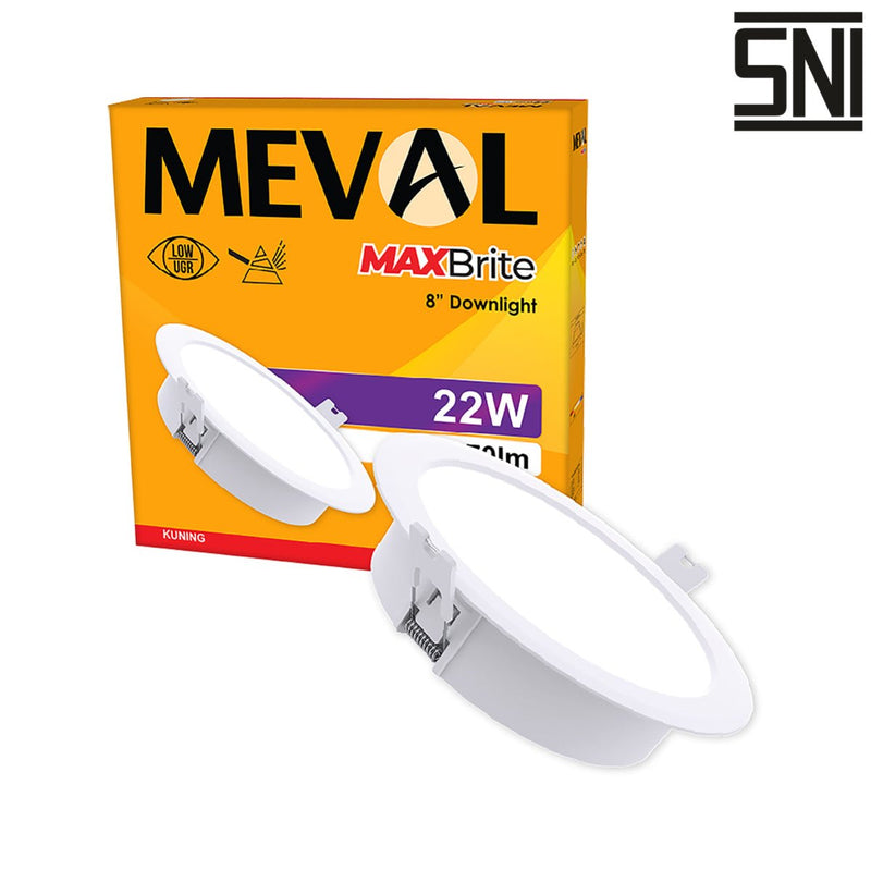 LAMPU TANAM Lampu Tanam Meval LED Downlight Maxbrite XR1 22B 22W MEVAL OSCARLIVING