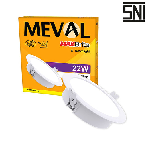 LAMPU TANAM Lampu Tanam Meval LED Downlight Maxbrite XR1 22D 22W MEVAL OSCARLIVING