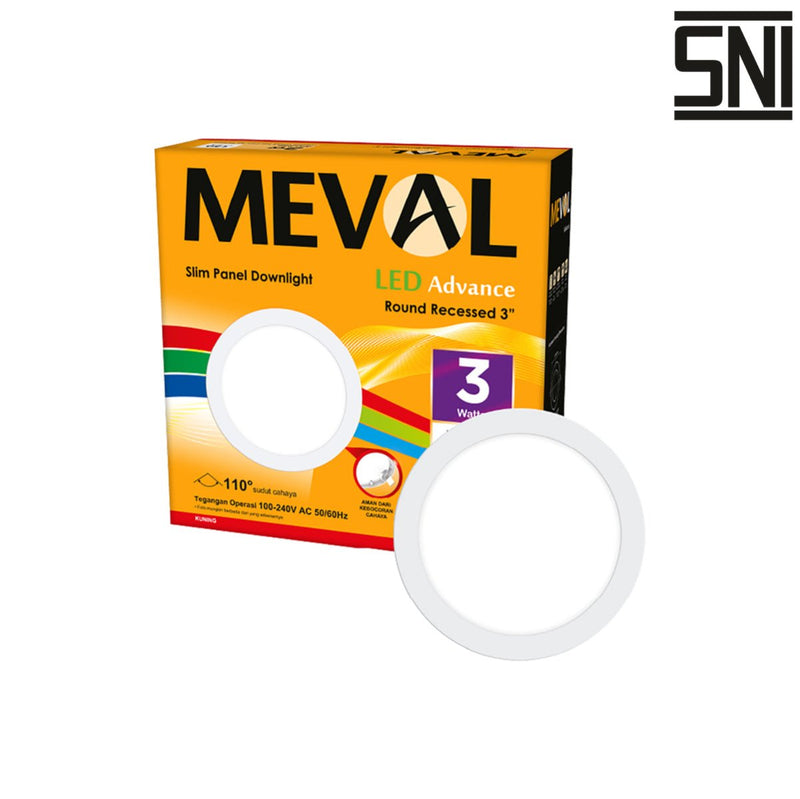LAMPU TANAM Lampu Tanam Meval LED Downlight Recessed Inbow AR1 03B 3W MEVAL OSCARLIVING
