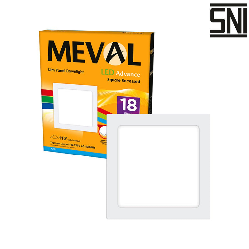 LAMPU TANAM Lampu Tanam Meval LED Downlight Square Recessed Inbow AR2 18A 18W MEVAL OSCARLIVING
