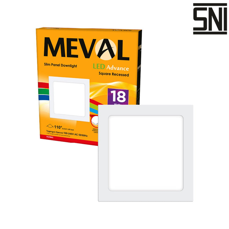 LAMPU TANAM Lampu Tanam Meval LED Downlight Square Recessed Inbow AR2 18B 18W MEVAL OSCARLIVING