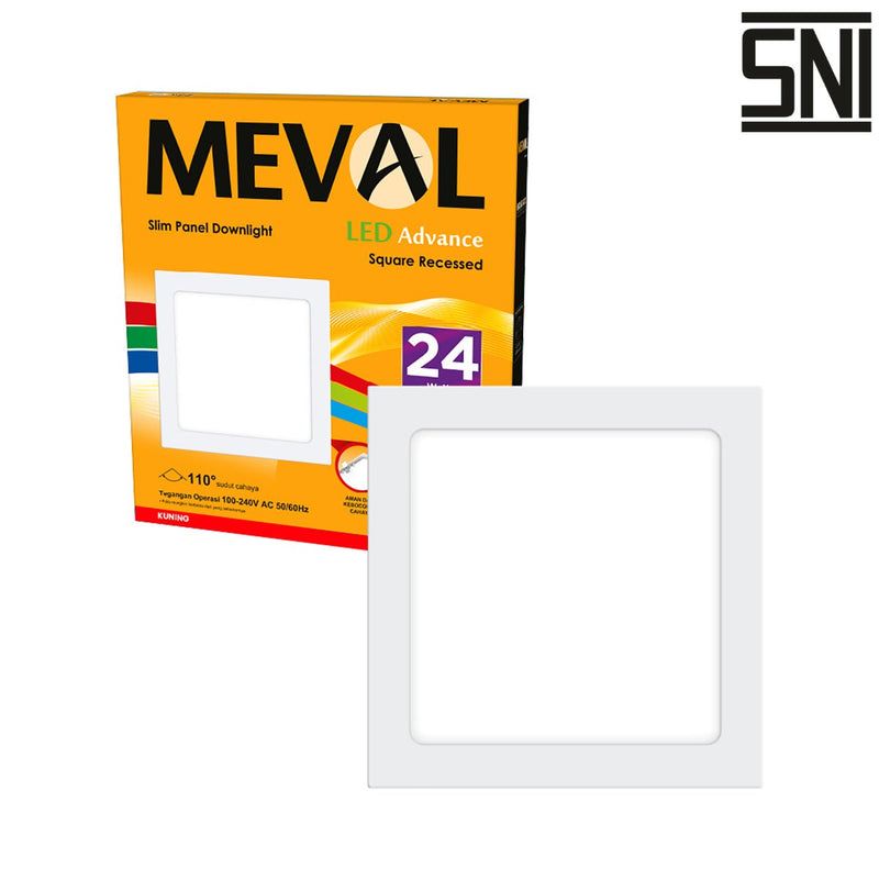 LAMPU TANAM Lampu Tanam Meval LED Downlight Square Recessed Inbow AR2 24B 24W MEVAL OSCARLIVING