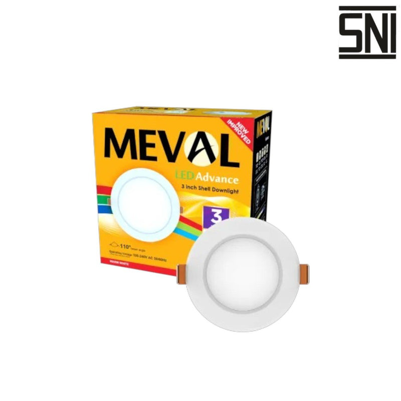LAMPU TANAM Lampu Tanam Meval LED Shell Downlight AR3 03B 3W MEVAL OSCARLIVING