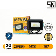 LAMPU TEMBAK Lampu Tembak Meval LED Flood Light Advance AFL 2DA 20W MEVAL OSCARLIVING