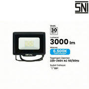 LAMPU TEMBAK Lampu Tembak Meval LED Flood Light Advance AFL 3DA 30W MEVAL OSCARLIVING