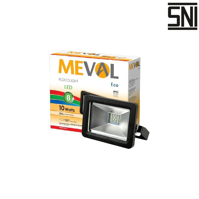 LAMPU TEMBAK Lampu Tembak Meval LED Flood Light Eco AI1 1DB 10W MEVAL OSCARLIVING